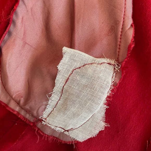 VINTAGE 1960’s Marguerite Rubel Red Velvet Coat (RARE) - Picture 5 of 5